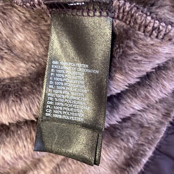 The North Face Long Sleeve Fleece Jacket Zipper Closure Diamond Pattern EUC Sz M - Picture 7 of 13